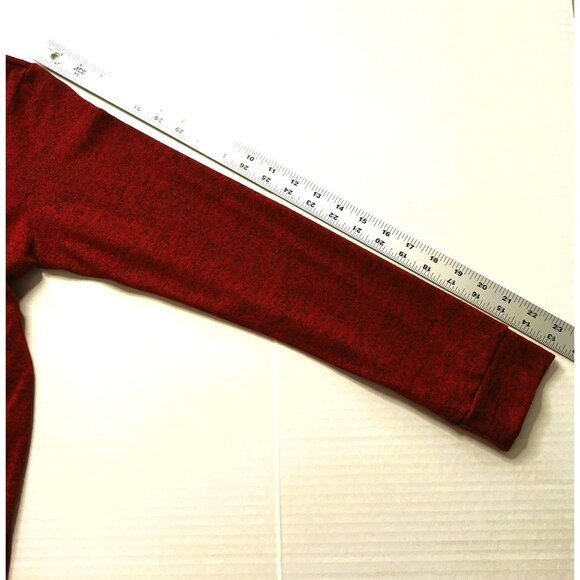 Storybuk Christmas Hoodie Top sz L Studded Kangaroo Pocket Lightweight Red - Picture 7 of 9